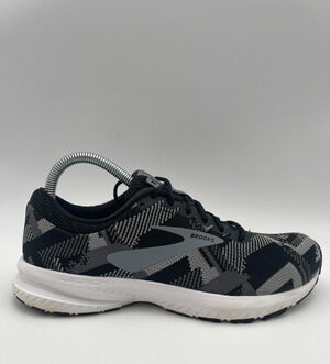 Brooks Launch 6 Women's Running Shoes Size 8.5 B Medium Black Gray Geometric